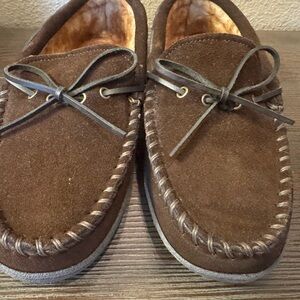 St. John's Bay Dark Brown Suede Loafers